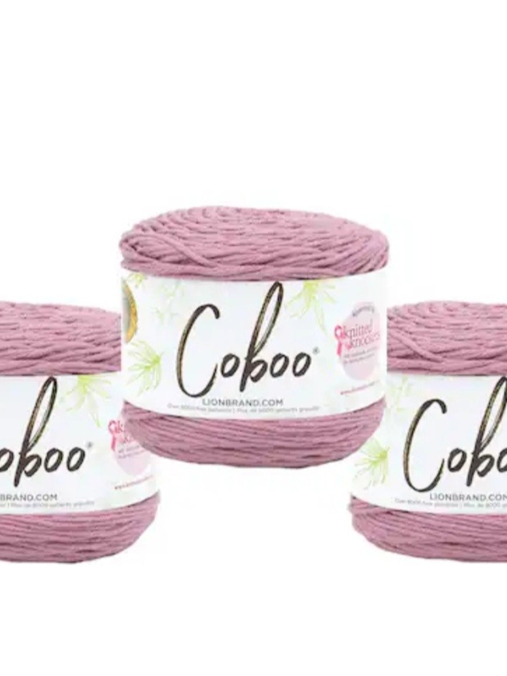 Lion Brand Caboo Yarn Lot of 9 Total
